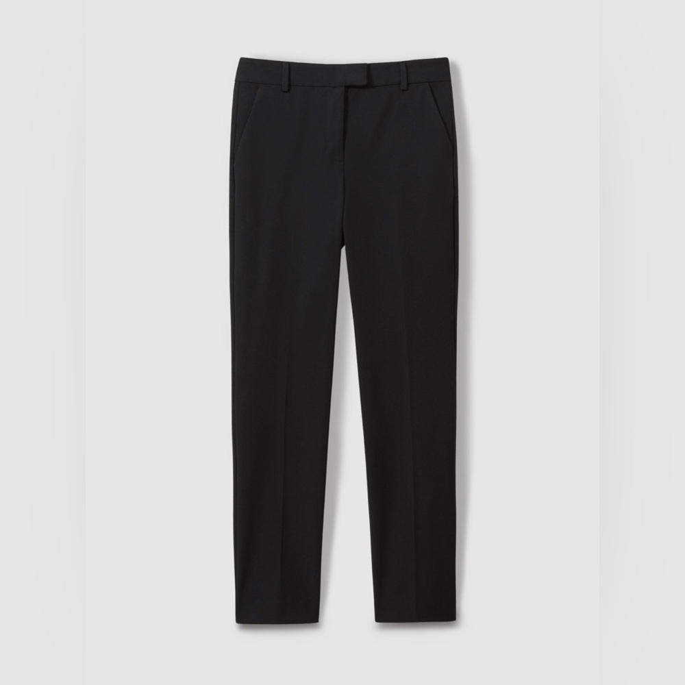 Reiss Black Straight-Leg Tailored Women's Trousers